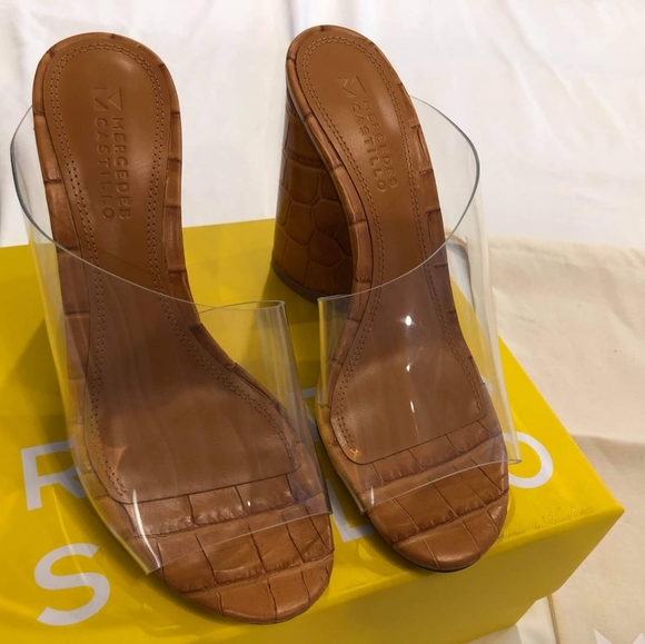 New Mercedes Castillo Block Heels Women US 5 - Picture 1 of 6